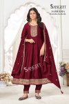Sameera By Sangeet Vichitra Blooming Silk Kurti With Bottom Dupatta
